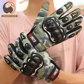Gants de Moto Respirants Pro Biker à Doigts Longs V2 – قفازات إحترافية للدرجات النارية